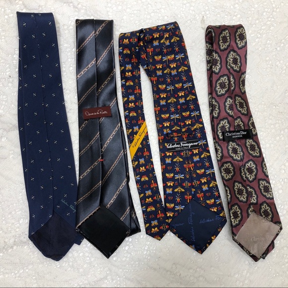 Lot of 10 VINTAGE Designer Ties - Picture 3 of 5